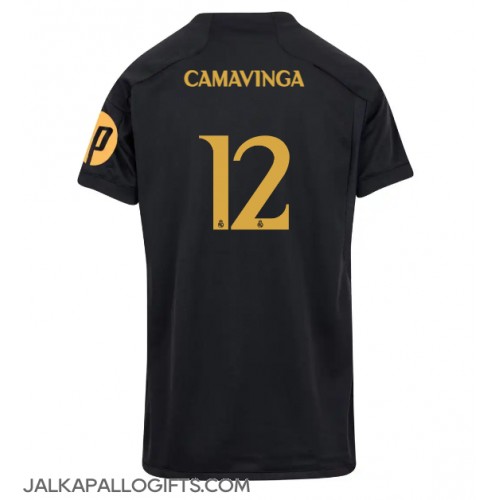 Real Madrid Eduardo Camavinga #12 Kolmaspaita Naiset 2023-24 Lyhythihainen